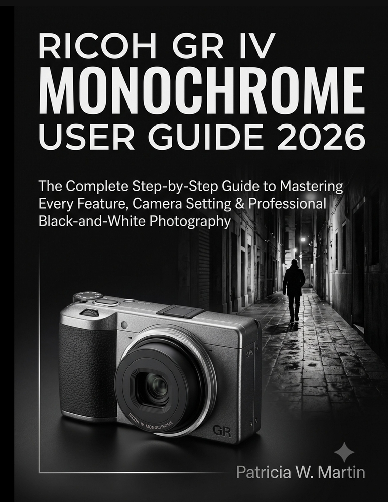 Ricoh GR IV Monochrome User Guide 2026: The Complete Step-by-Step Guide to Mastering Every Feature, Camera Setting & Professional Black-and-White Phot cover