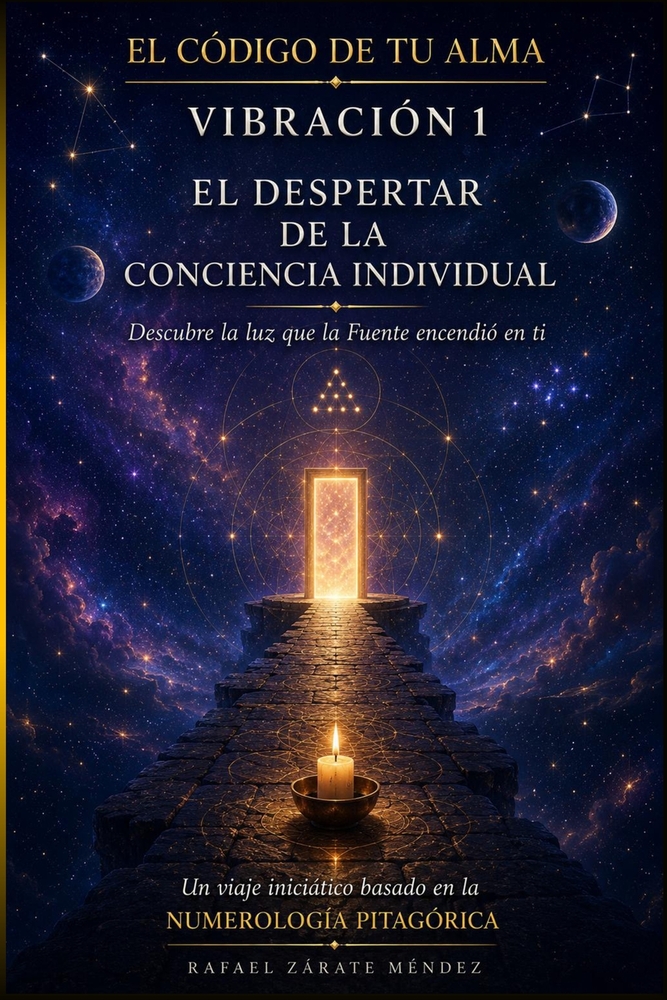 Vibración 1. El despertar de la conciencia individual.: Descubre la luz que la Fuente encendió en ti. Basado de la numerología cover