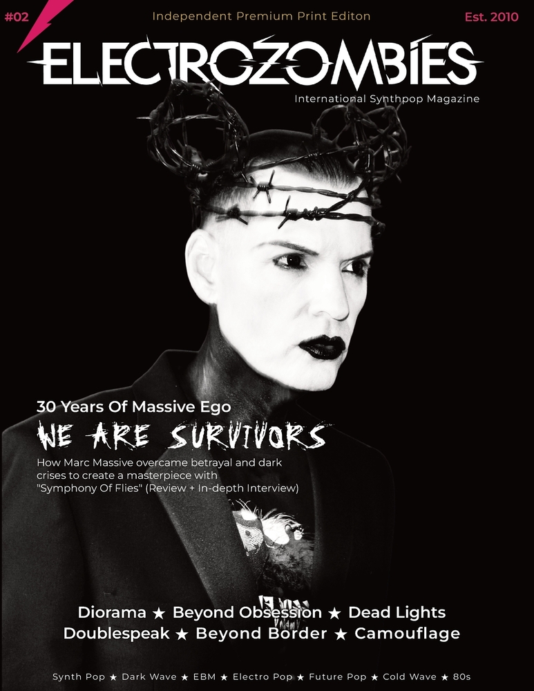 Electrozombies #02 - International Synthpop Magazine: Reviews, Interviews and other topics around synth pop, dark wave and genre related. cover