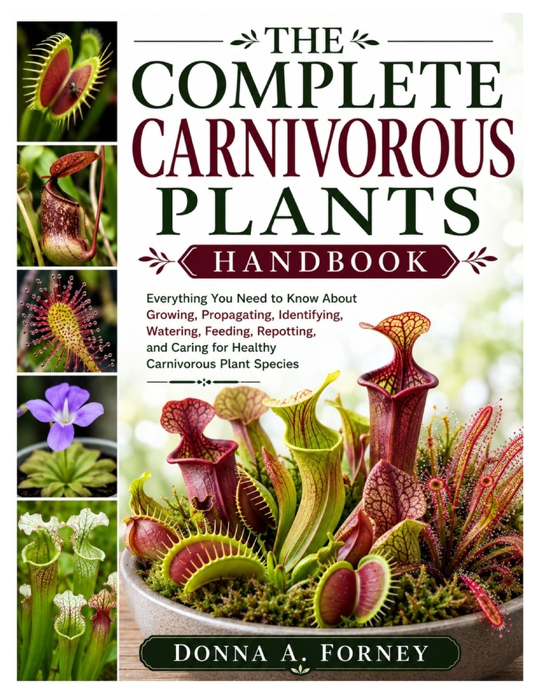 The Complete Carnivorous Plants Handbook: Everything You Need to Know About Growing, Propagating, Identifying, Watering, Feeding, Repotting, and Carin cover