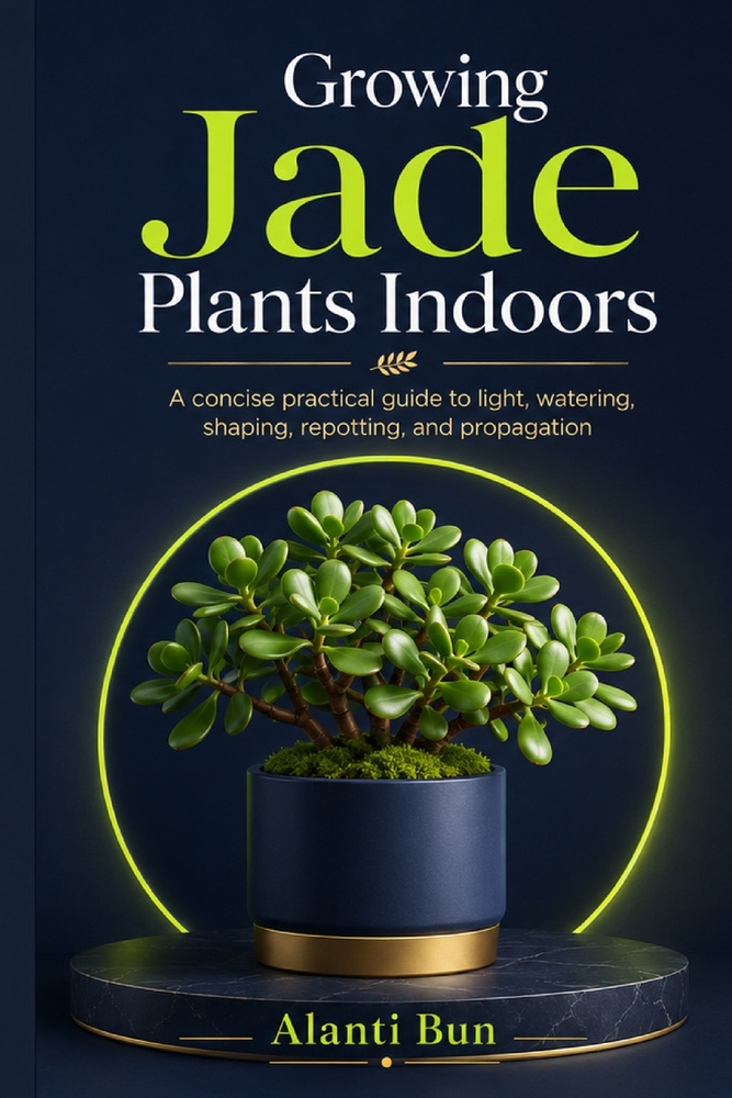 Growing Jade Plants Indoors: A concise practical guide to light, watering, shaping, repotting, and propagation cover