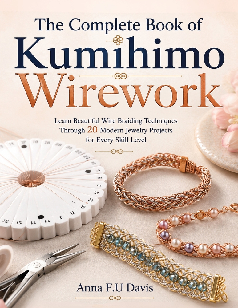 The Complete Book of Kumihimo Wirework: Learn Beautiful Wire Braiding Techniques Through 20 Modern Jewelry Projects for Every Skill Level cover