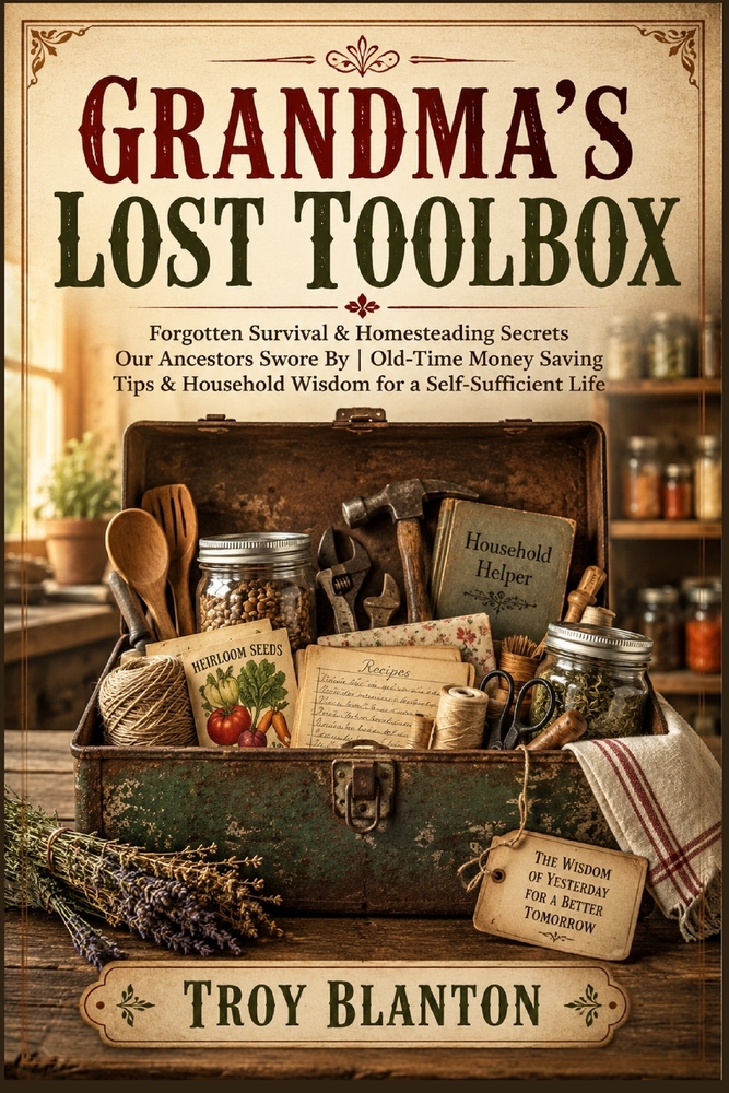 Grandma's Lost Toolbox: Forgotten Survival & Homesteading Secrets Our Ancestors Swore By Old-Time Money Saving Tips & Household Wisdom for a Self-Suff cover