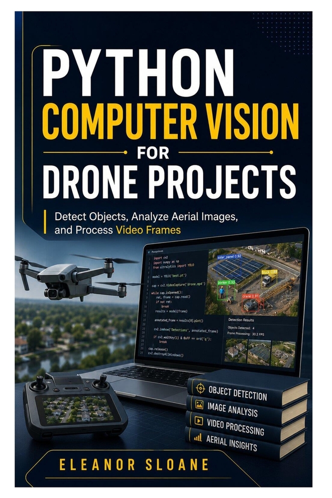 Python Computer Vision for Drone Projects: Detect Objects, Analyze Aerial Images, and Process Video Frames cover