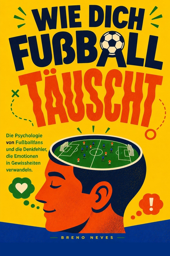 Wie dich Fußball täuscht: Die Psychologie von Fußballfans und die Denkfehler, die Emotionen in Gewissheiten verwandeln cover