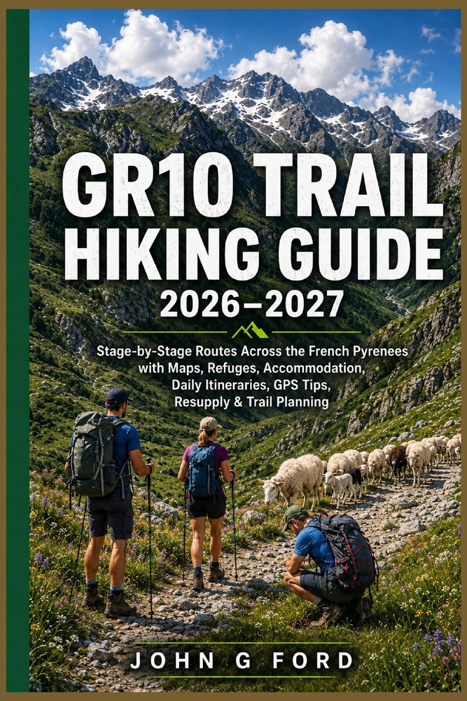 GR10 Trail Hiking Guide 2026-2027: Stage-by-Stage Routes Across the French Pyrenees with Maps, Refuges, Accommodation, Daily Itineraries, GPS Tips, Re cover