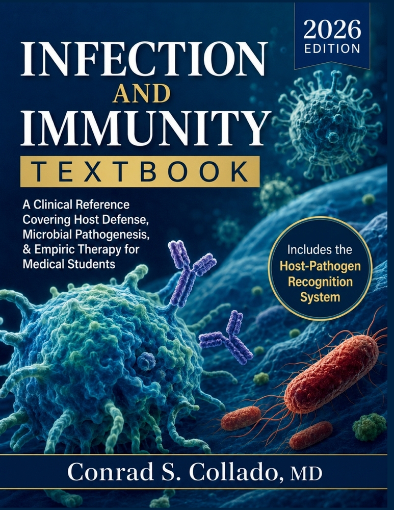 Infection and Immunity Textbook 2026: A Clinical Reference Covering Host Defense, Microbial Pathogenesis, & Empiric Therapy for Medical Students cover