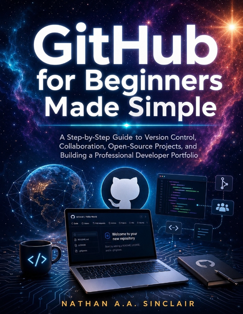 GitHub for Beginners Made Simple: A Step-by-Step Guide to Version Control, Collaboration, Open-Source Projects, and Building a Professional Developer cover