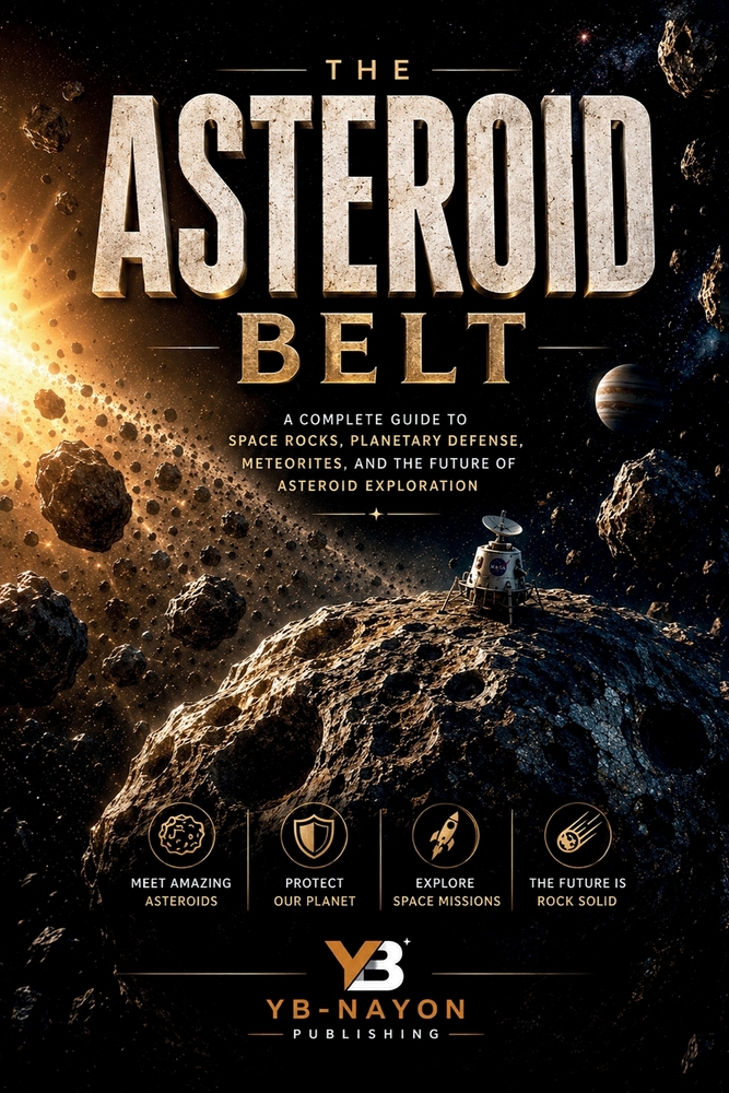 The Asteroid Belt: A Complete Guide to Space Rocks, Ceres, Vesta, Meteorites, Planetary Defense, the DART Mission, and Asteroid Mining for Kids Ages 8 cover