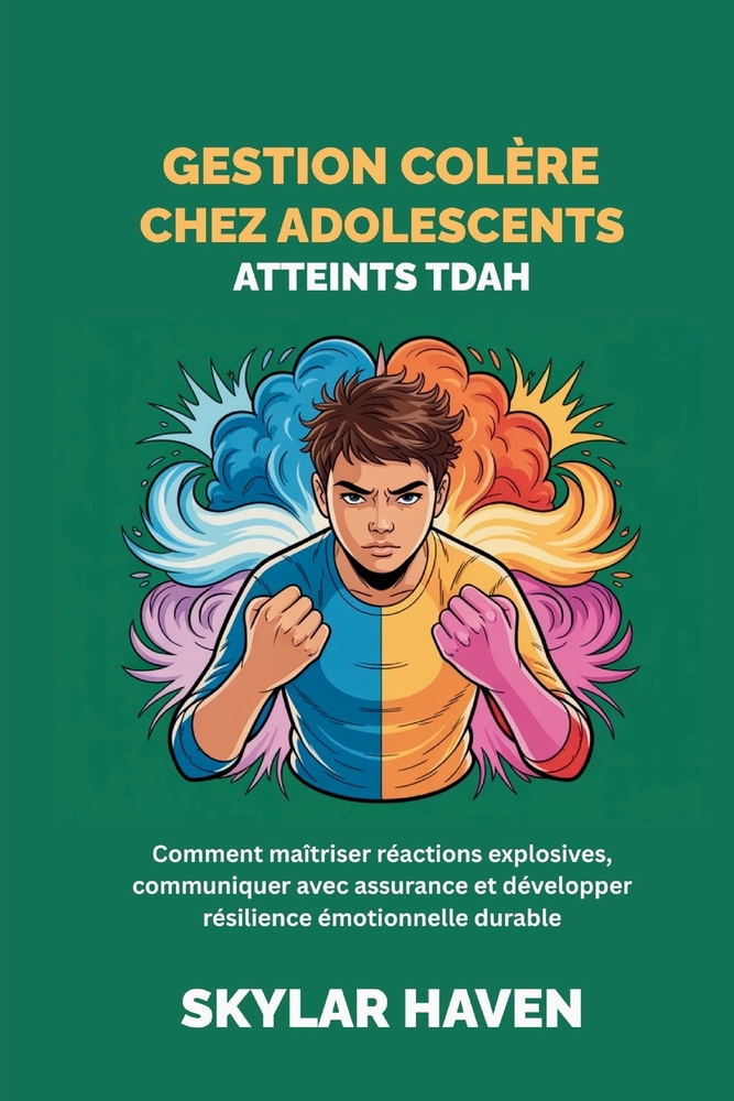 Gestion colère chez adolescents atteints TDAH: Comment maîtriser réactions explosives, communiquer avec assurance et développer résilience émotionnell cover