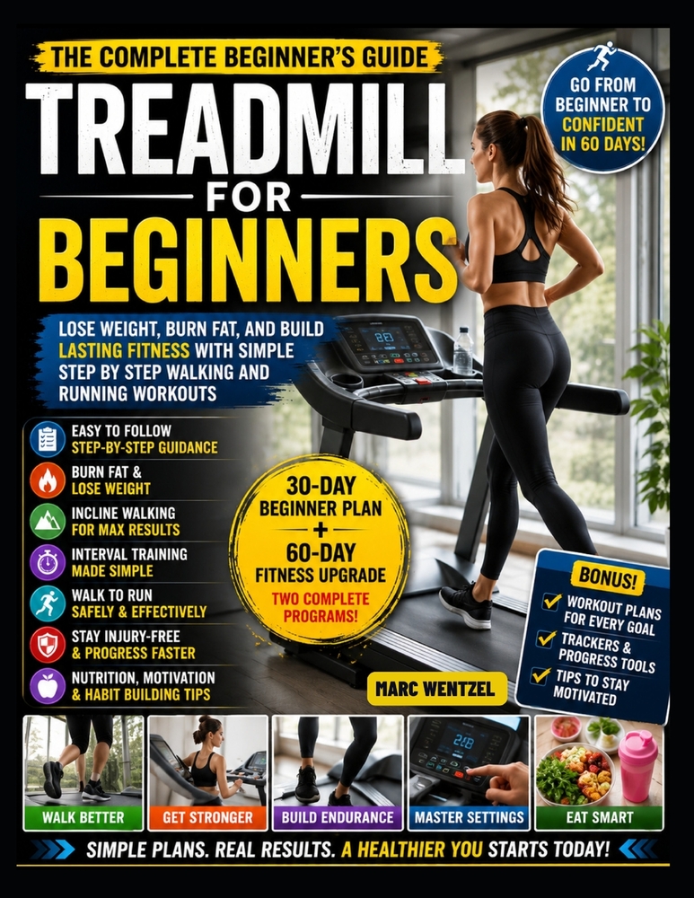 Treadmill for Beginners: Lose Weight, Burn Fat, and Build Lasting Fitness with Simple Step by Step Walking and Running Workouts cover
