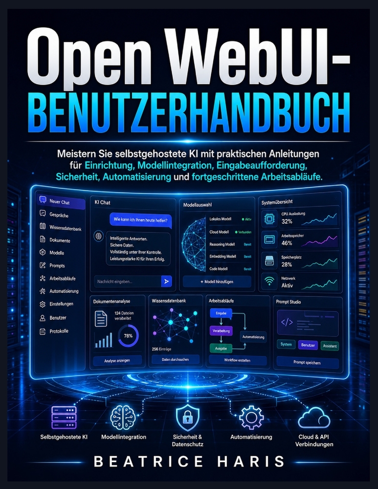 Open WebUI-Benutzerhandbuch: Meistern Sie selbstgehostete KI mit praktischen Anleitungen für Einrichtung, Modellintegration, Eingabeaufforderung, Sich cover