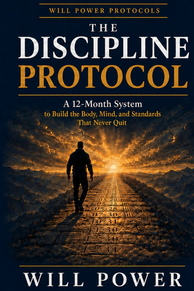 The Discipline Protocol: A 12-Month System to Build the Body, Mind, and Standards That Never Quit cover