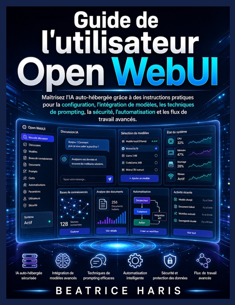 Guide de l'utilisateur Open WebUI: Maîtrisez l'IA auto-hébergée grâce à des instructions pratiques pour la configuration, l'intégration de modèles, l' cover