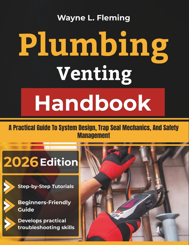 Plumbing Venting Handbook: A Practical Guide To System Design, Trap Seal Mechanics, And Safety Management cover