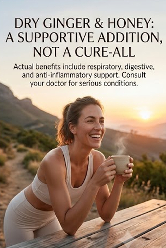 Consuming dry ginger mixed with honey cures 30 types of health problems Real health benefits.: Real Health cover