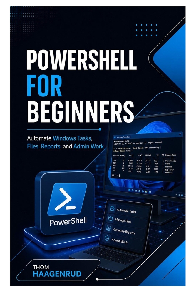 PowerShell for Beginners: Automate Windows Tasks, Files, Reports, and Admin Work cover