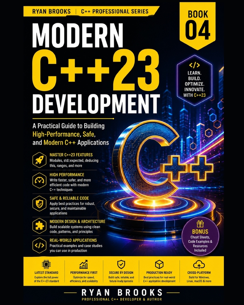 Modern C++23 Development: A Practical Guide to Building High-Performance, Safe, and Modern C++ Applications cover