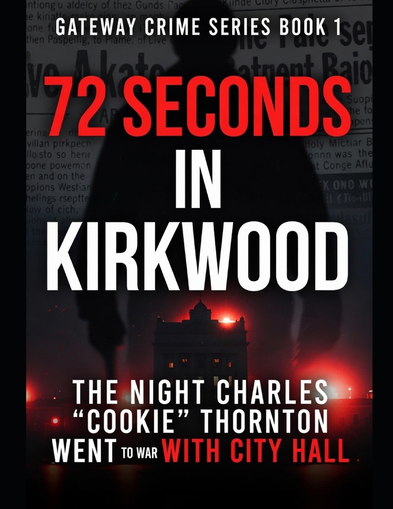 72 Seconds in Kirkwood: The Night Charles "Cookie" Thornton Went to War with City Hall Series Name: Gateway Crime Series Number: Book 1 cover