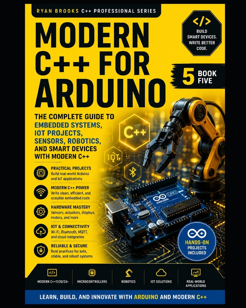 Real-World C++ Arduino Development: Build Embedded Systems, Automation Projects, Robotics, and IoT Applications cover