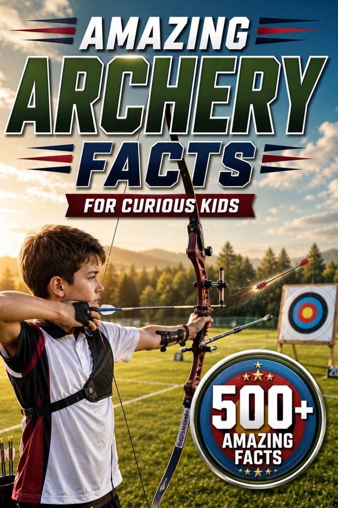 Amazing Archery Facts For Curious Kids: 500+ Amazing Facts About Bows & Arrows, History, Equipment, Skills & More for Ages 8-14 cover