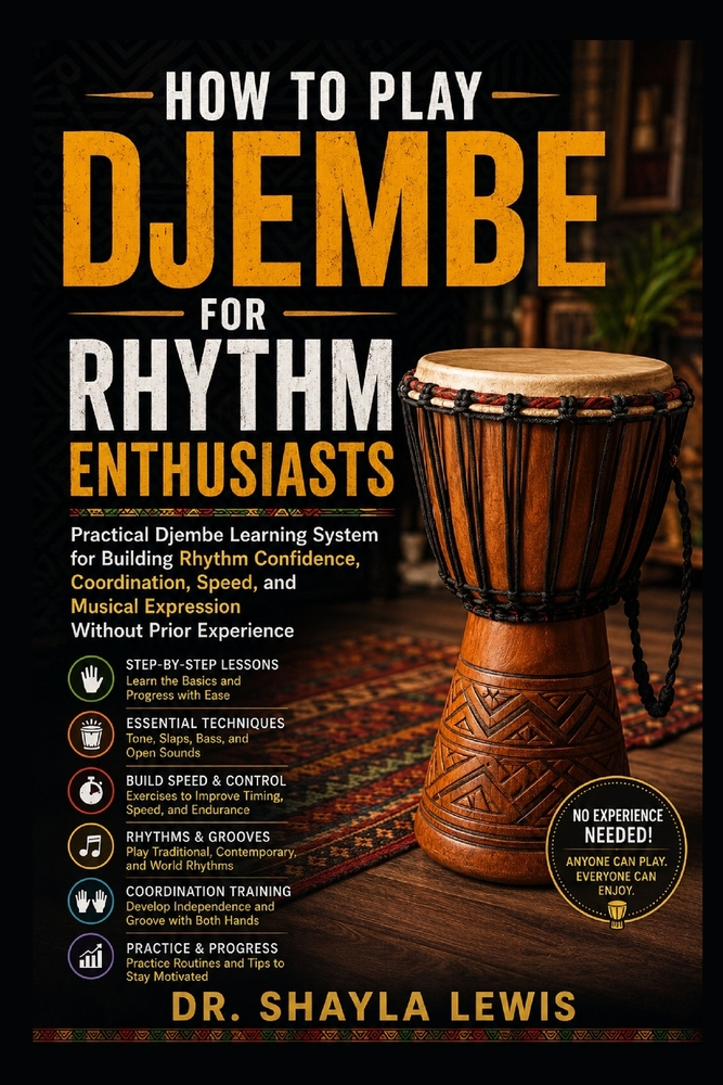 How to Play Djembe for Rhythm Enthusiasts: Practical Djembe Learning System for Building Rhythm Confidence, Coordination, Speed, and Musical Expressio cover