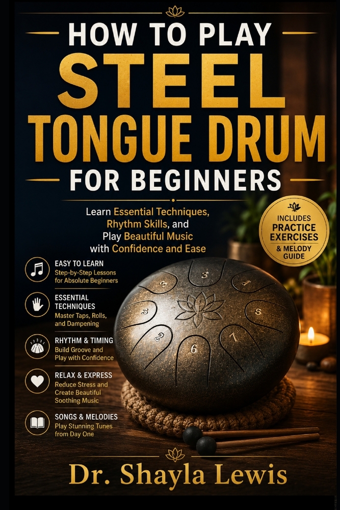 How to Play Steel Tongue Drum for Beginners: Learn Essential Techniques, Rhythm Skills, and Play Beautiful Music with Confidence and Ease cover