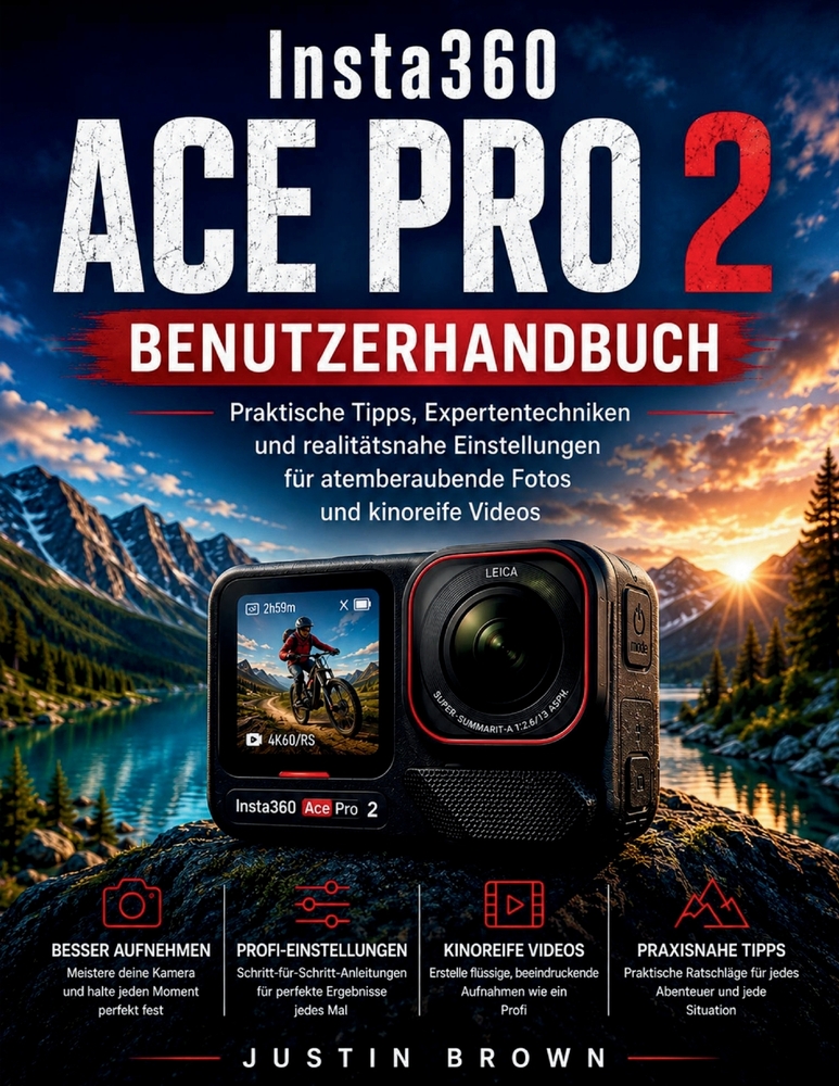 Insta360 Ace Pro 2 Benutzerhandbuch: Praktische Tipps, Expertentechniken und realitätsnahe Einstellungen für atemberaubende Fotos und kinoreife Videos cover