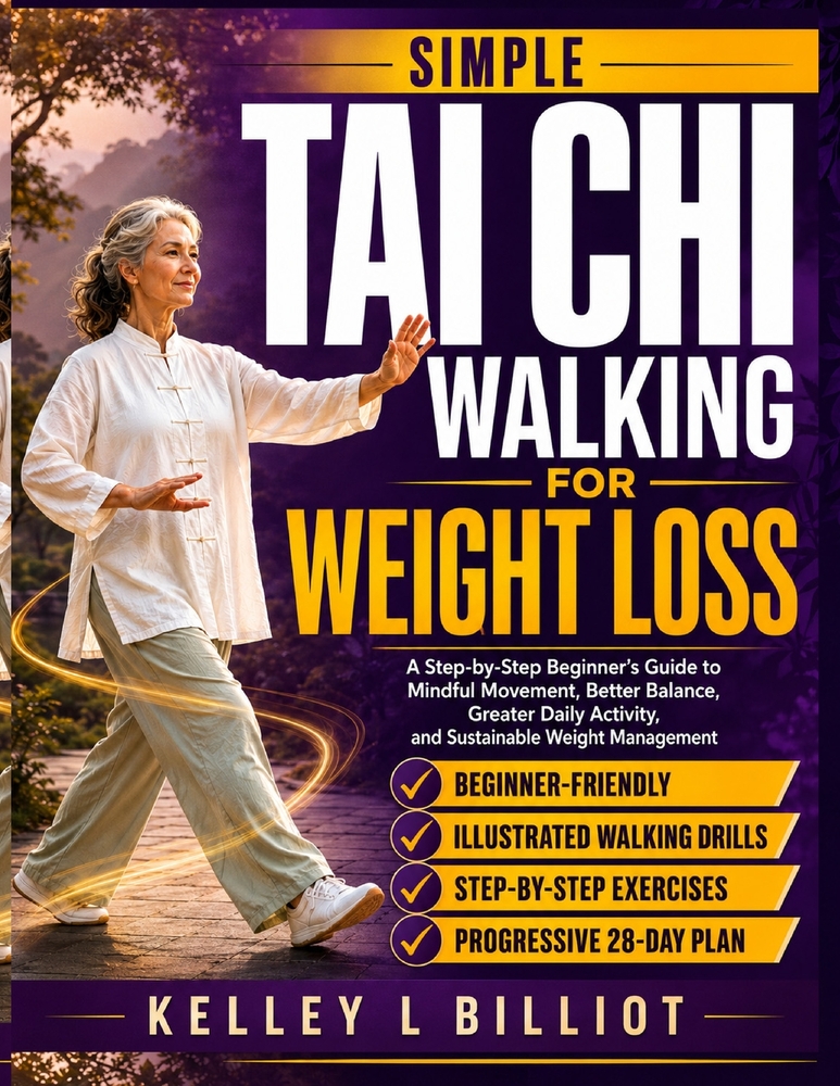 Simple Tai CHI Walking for Weight Loss: A Step-by-Step Beginner's Guide to Mindful Movement, Better Balance, Greater Daily Activity, and Sustainable W cover