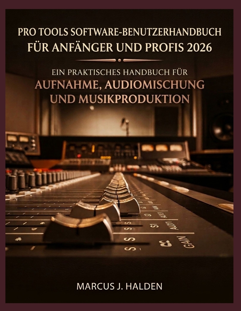 Pro Tools Software-Benutzerhandbuch Für Anfänger Und Profis 2026: Ein Praktisches Handbuch Für Aufnahme, Audiomischung Und Musikproduktion cover