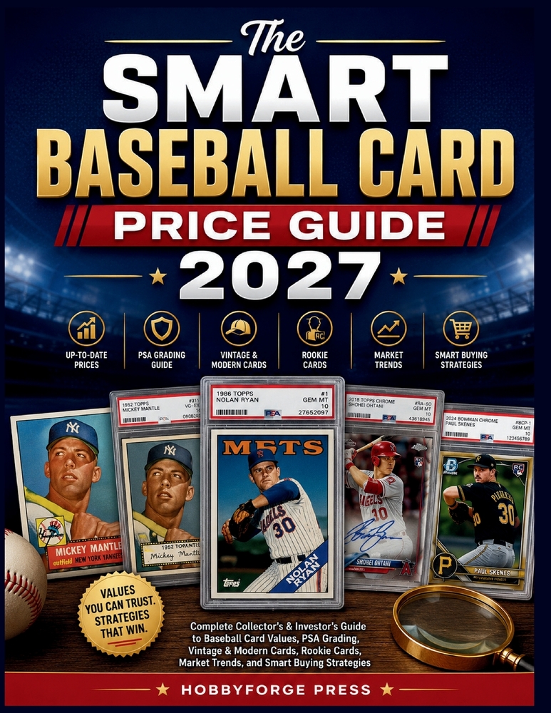 The Smart Baseball Card Price Guide 2027: Complete Collector's & Investor's Guide to Baseball Card Values, PSA Grading, Vintage & Modern Cards, Rookie cover