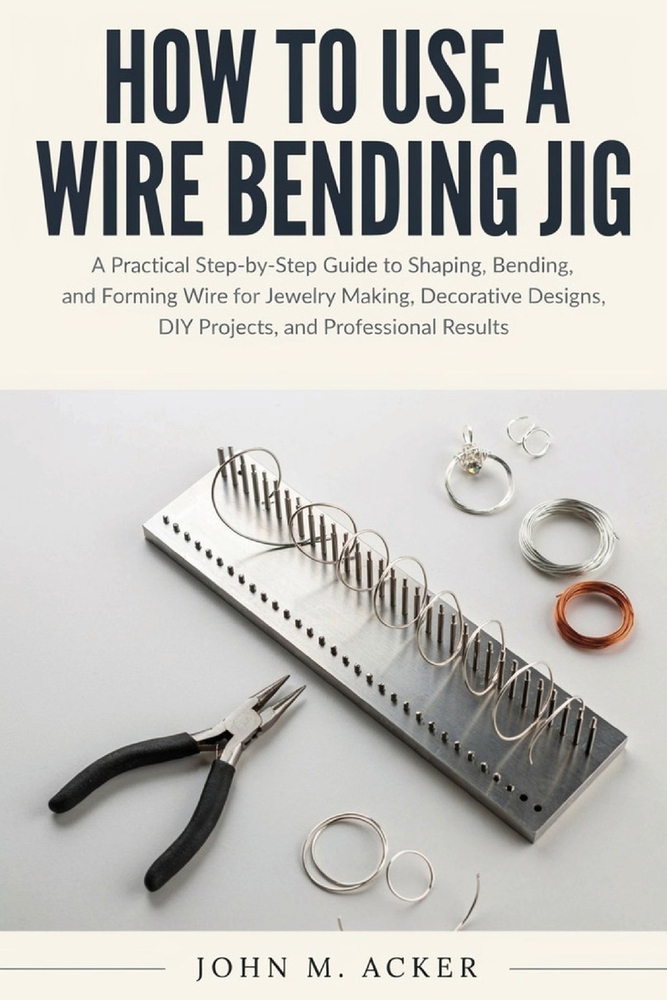How to Use a Wire Bending Jig: A Practical Step-by-Step Guide to Shaping, Bending, and Forming Wire for Jewelry Making, Decorative Designs, DIY Projec cover