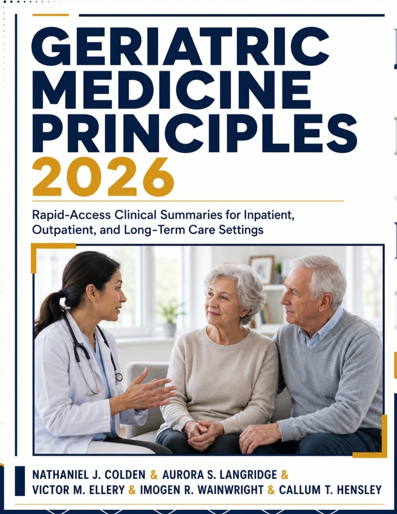 Geriatric Medicine Principles 2026: Rapid-Access Clinical Summaries for Inpatient, Outpatient, and Long-Term Care Settings cover