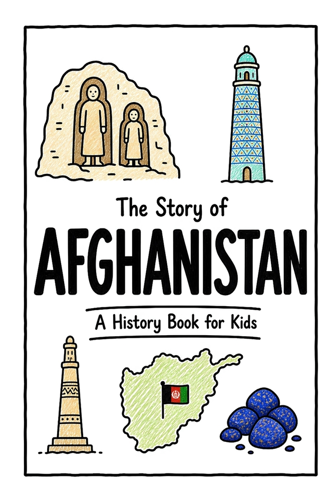 The Story of Afghanistan - A History Book for Kids: A Fun, Educational, and Illustrated Journey Through Afghan History for Children and Curious Minds cover