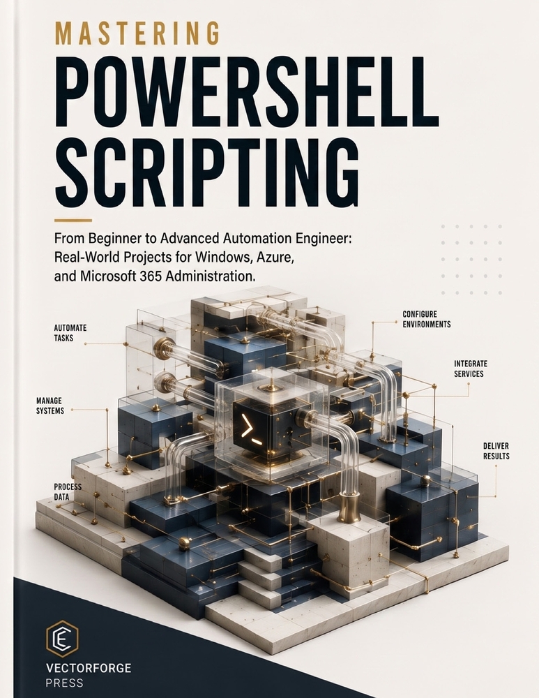 Mastering PowerShell Scripting: From Beginner to Advanced Automation Engineer: Real-World Projects for Windows, Azure, and Microsoft 365 Administratio cover