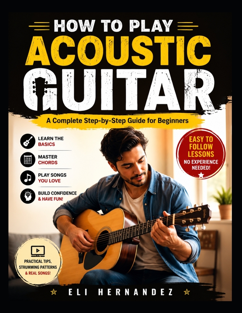 How to Play Acoustic Guitar: A Complete Step-by-Step Guide for Beginners cover