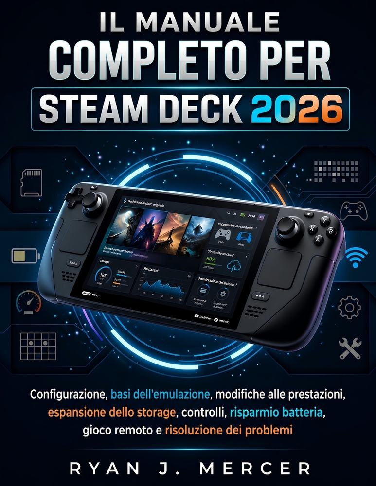 Il Manuale Completo Per Steam Deck 2026: Configurazione, basi dell'emulazione, modifiche alle prestazioni, espansione dello storage, controlli, rispar cover