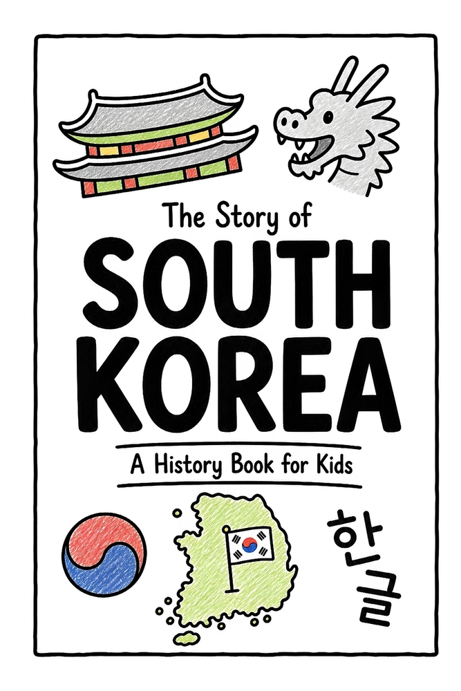 The Story of South Korea - A History Book for Kids: A Fun, Educational, and Illustrated Journey Through South Korean History for Children and Curious cover