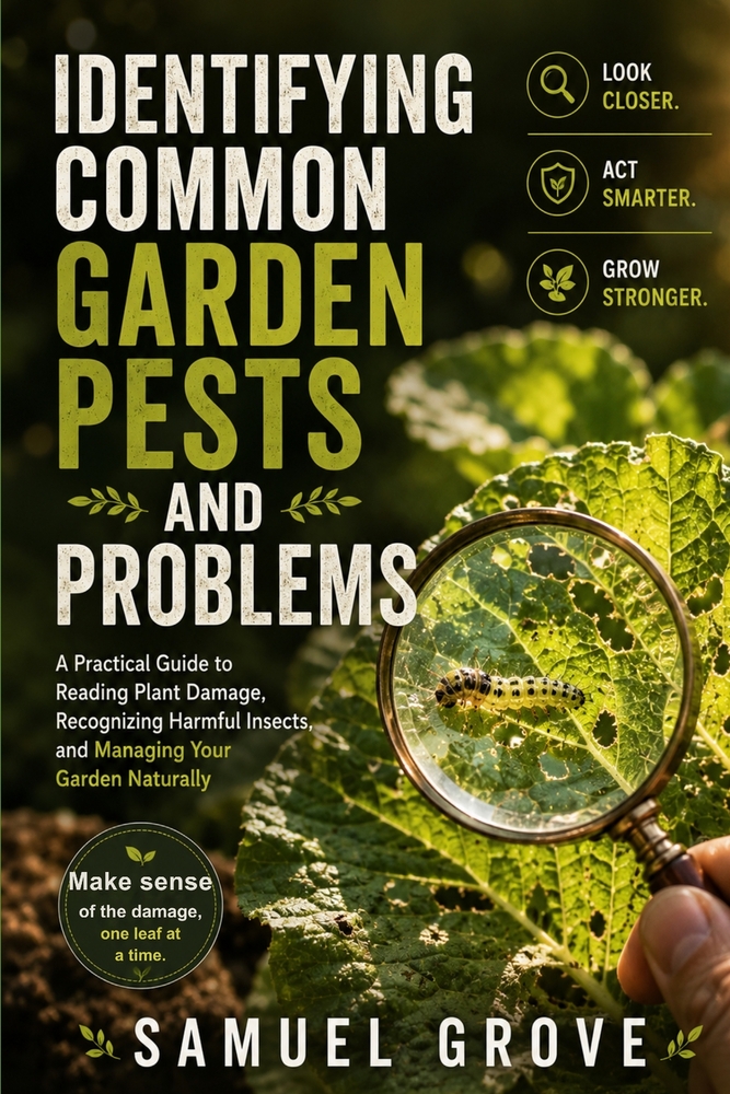 Identifying Common Garden Pests and Problems: A Practical Guide to Reading Plant Damage, Recognizing Harmful Insects, and Managing Your Garden Natural cover