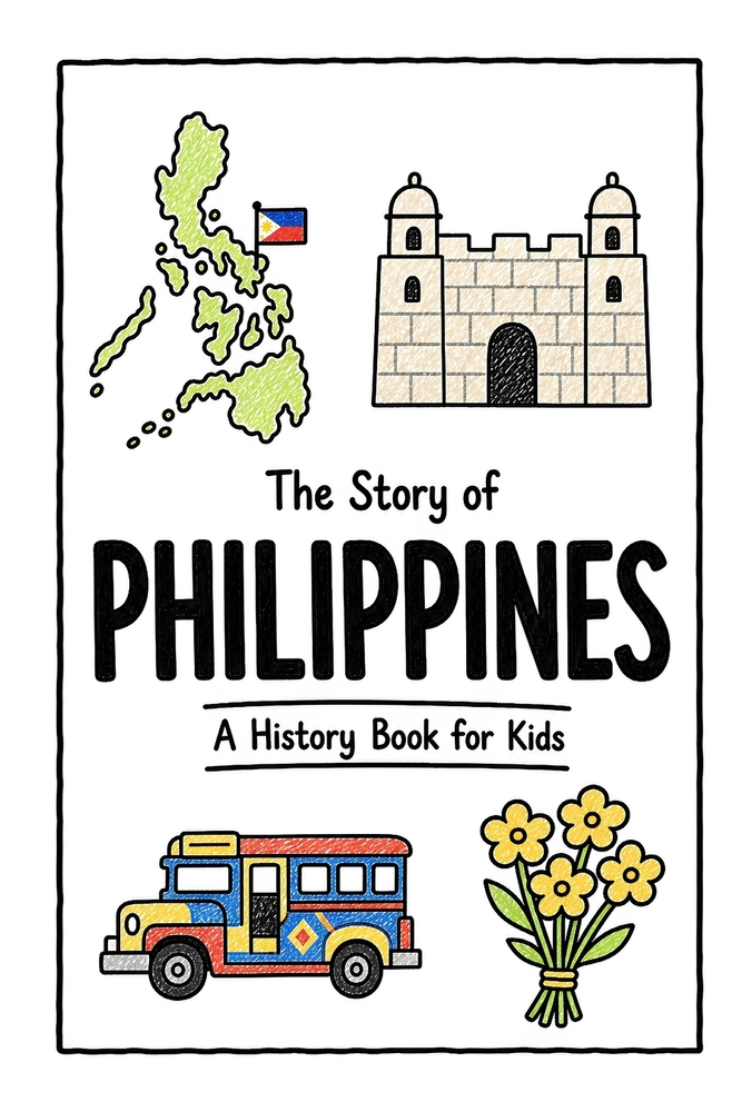 The Story of Philippines - A History Book for Kids: A Fun, Educational, and Illustrated Journey Through Philippine History for Children and Curious Mi cover
