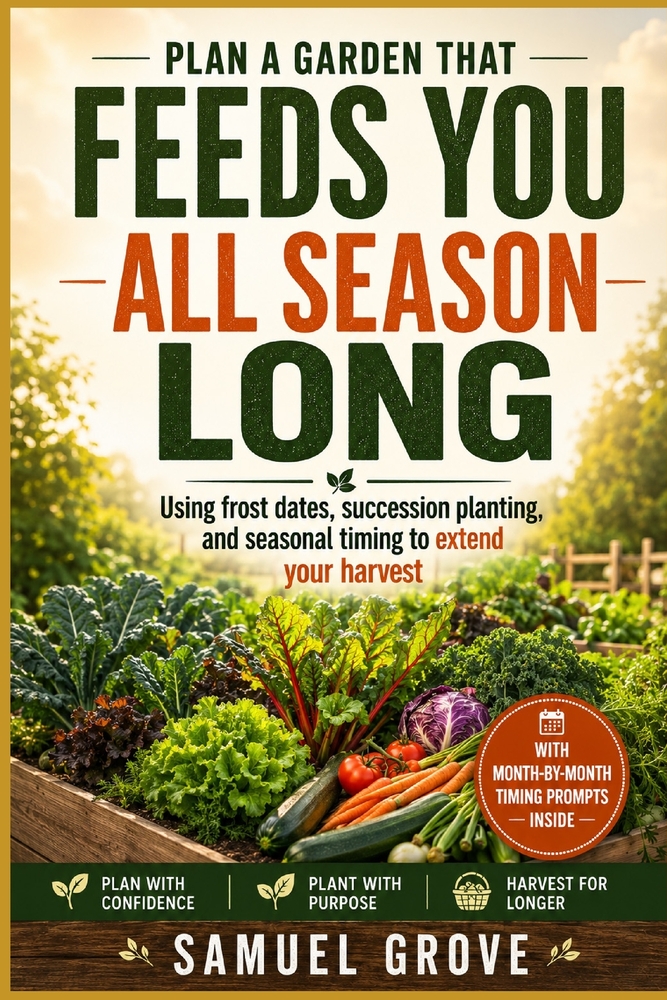 Planning a Garden That Feeds All-Season Long: Using frost dates, succession planting, and seasonal timing to extend your harvest cover