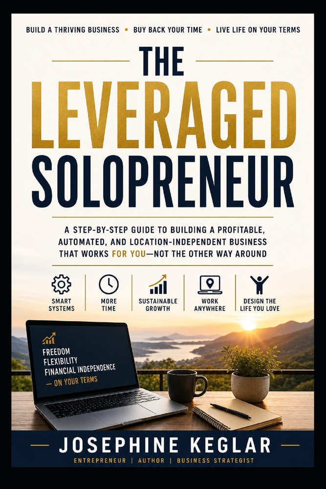 The Leveraged Solopreneur: The Step-by-Step Playbook to Build a High-Income Micro-Business, Automate Your Workflow, and Design a Life of Absolute Free cover