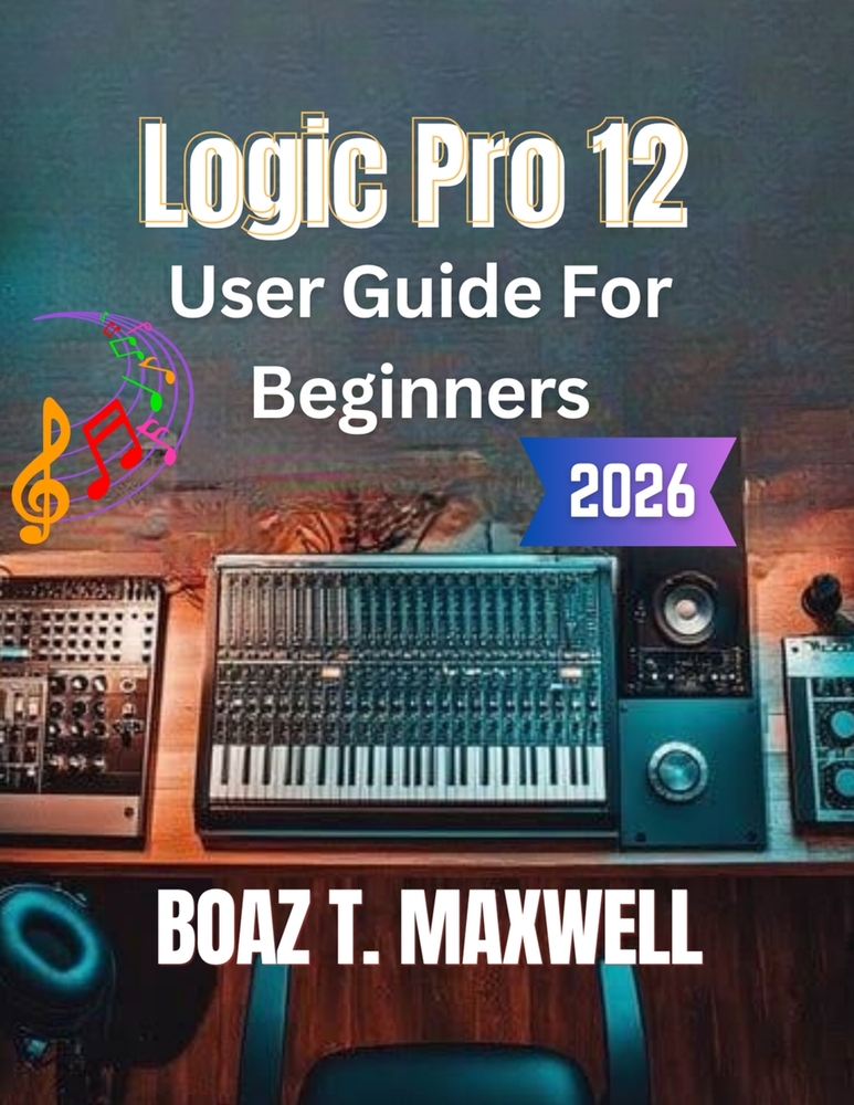 Logic Pro 12 User Guide for Beginners: A Step-by-Step Guide to Recording, MIDI, Mixing, Mastering, and Music Production cover