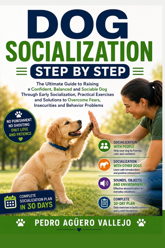 Dog Socialization Step by Step: The Ultimate Guide to Raising a Confident, Well-Behaved, and Social Dog with Early Sociali-zation, Practical Training cover