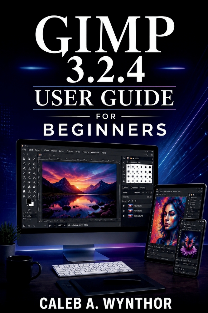 GIMP 3.2.4 User Guide for Beginners: A Practical Manual for Photo Correction, Background Removal, Layer-Based Editing, Text Design, Image Restoration, cover