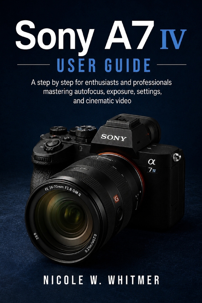 Sony A7 IV User Guide: A step by step for enthusiasts and professionals mastering autofocus, exposure, settings, and cinematic video cover