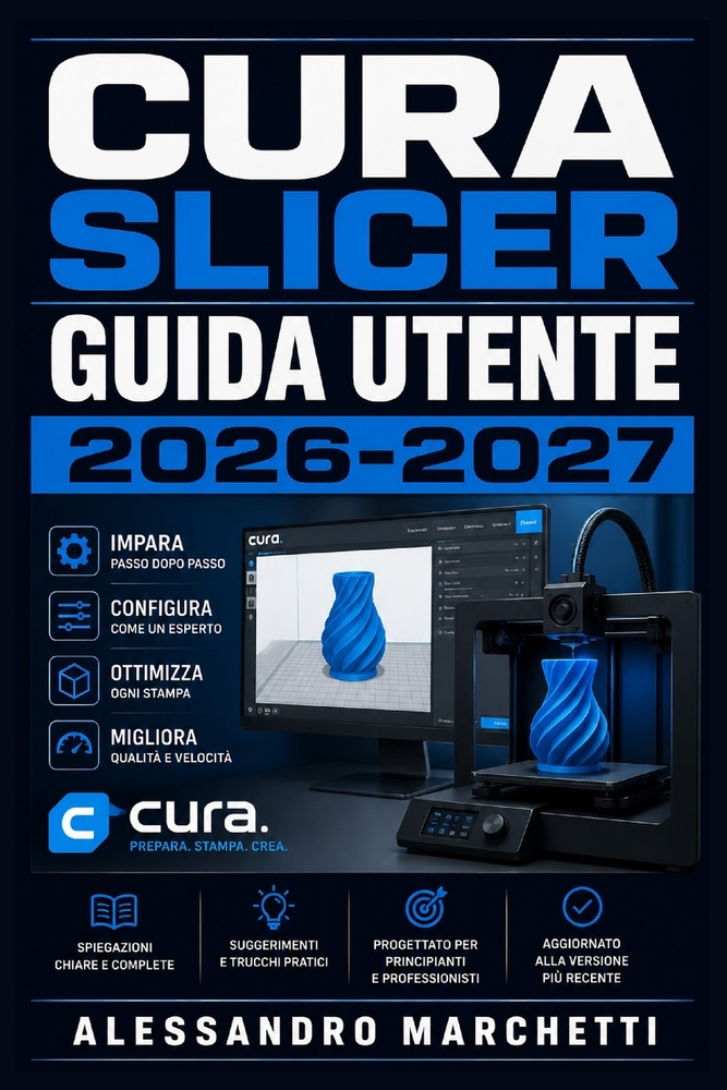 Cura Slicer Guida Utente 2026-2027: Manuale Completo per la Stampa 3D: Configurazione, Impostazioni Avanzate e Ottimizzazione dei Modelli cover
