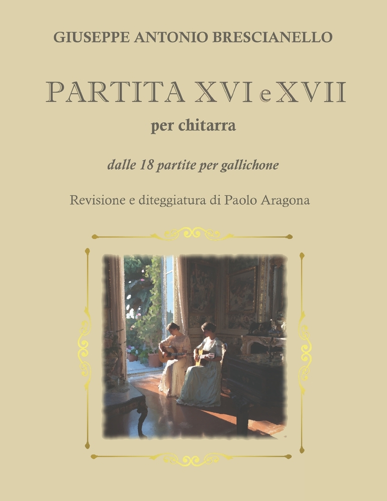 PARTITA XVI e XVII per chitarra: dalle 18 partite per gallichone cover