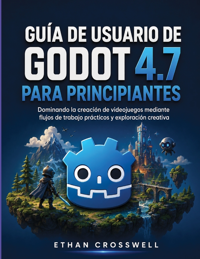 Guía de usuario de Godot 4.7 para principiantes: Dominando la creación de videojuegos mediante flujos de trabajo prácticos y exploración creativa cover