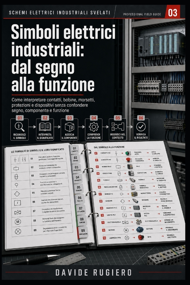 Simboli elettrici industriali: dal segno alla funzione: Come interpretare simboli, contatti, bobine, morsetti, protezioni e dispositivi senza confonde cover